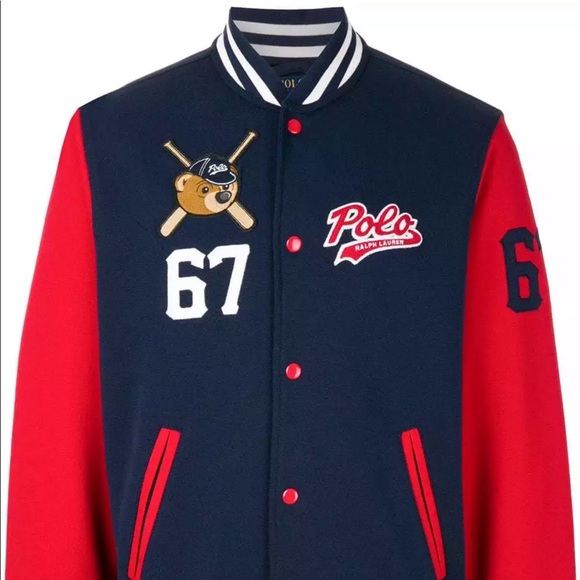 polo bear varsity jacket